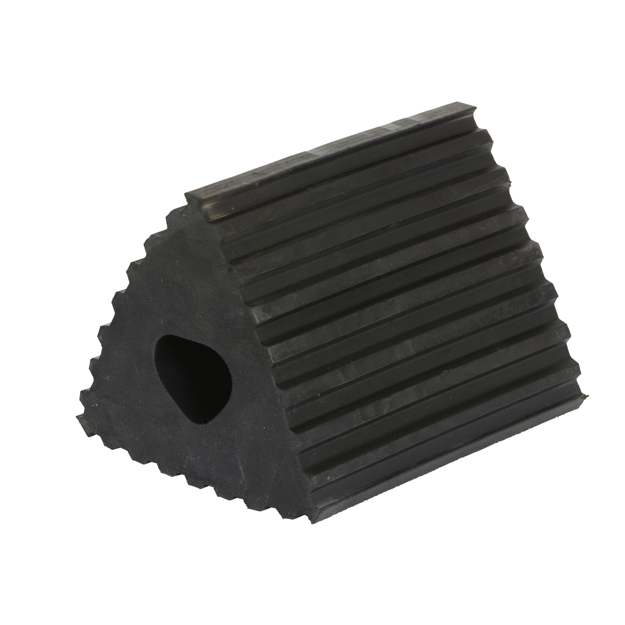 Vestil Wheel Chock, Rubber, 6.5in. X 4.75in. X 4.25in, Model# RMC-4